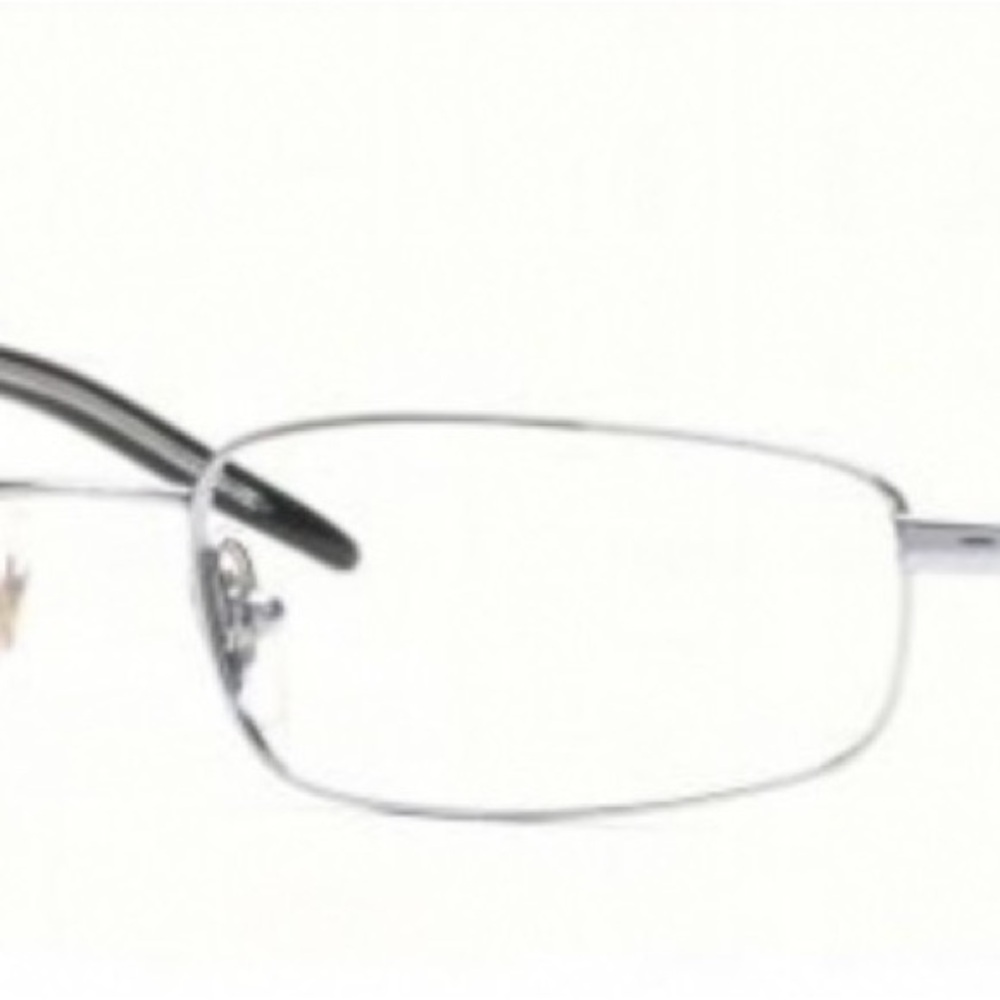 Ray-Ban Silver Rimless Rectangular Glasses - image 2